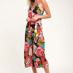 nwt jungle print billabong jumpsuit